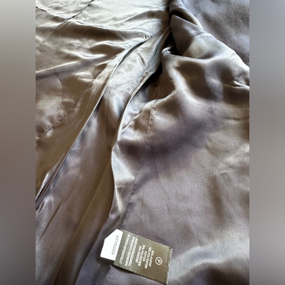 House of Harlow 1960 Oversized Navy Satin/Silk Effect Blazer - Size Small - Picture 14 of 16